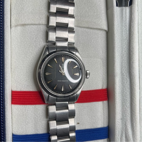 Tudor Oyster 7934 tropical dial with patina - 1962 - case by Rolex - Picture 2 of 10